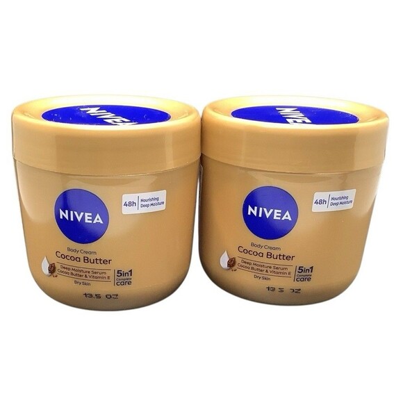 Nivea Cocoa Butter Body Cream Set Of 2 From Germany 13.5 Oz Each - Picture 1 of 2